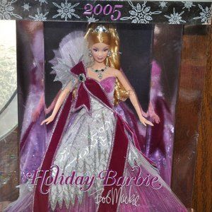 2005 Holiday Barbie Bob Mackey Creation Collectible Barbie Doll